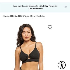 Max Swim Jojo Textured Bralette Top